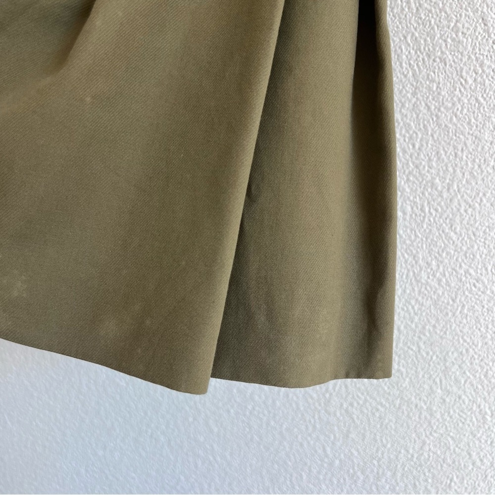 Jason Wu Miss Wu Women’s Olive Green Pleated Belted‎ Mini Skirt - Picture 2 of 16